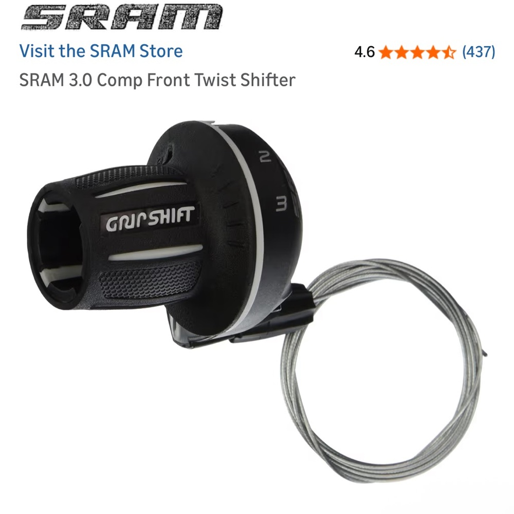 SRAM 3.0 Comp Front Twist Shifter